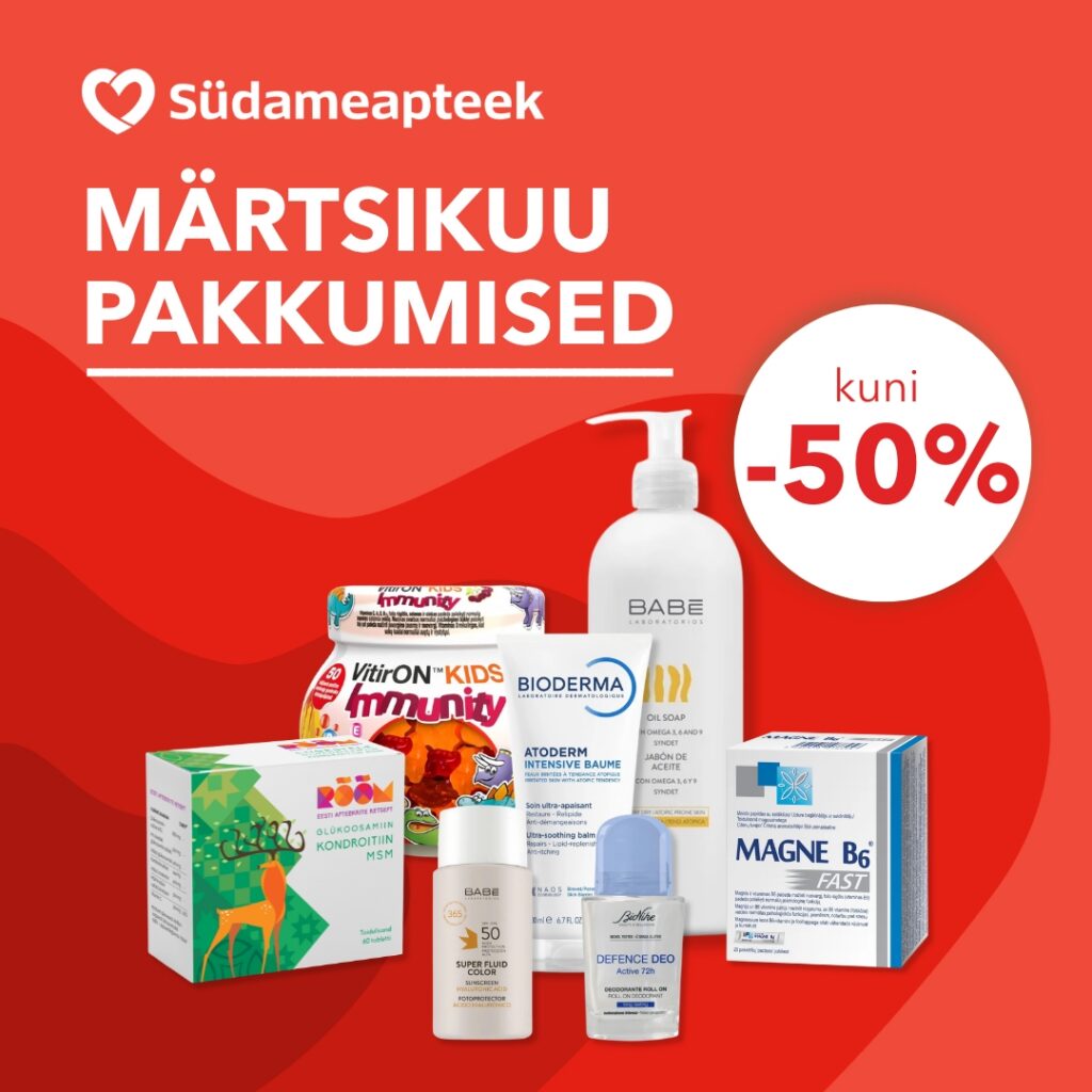SÜDAMEAPTEEK: paljud tooted lemmikbrändidelt on kuni -50%