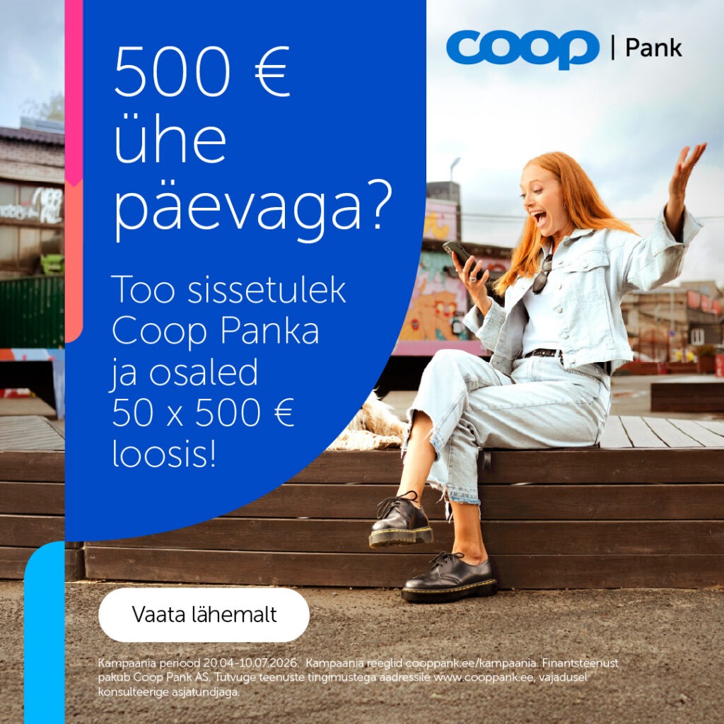 Too sissetulek Coop Panka