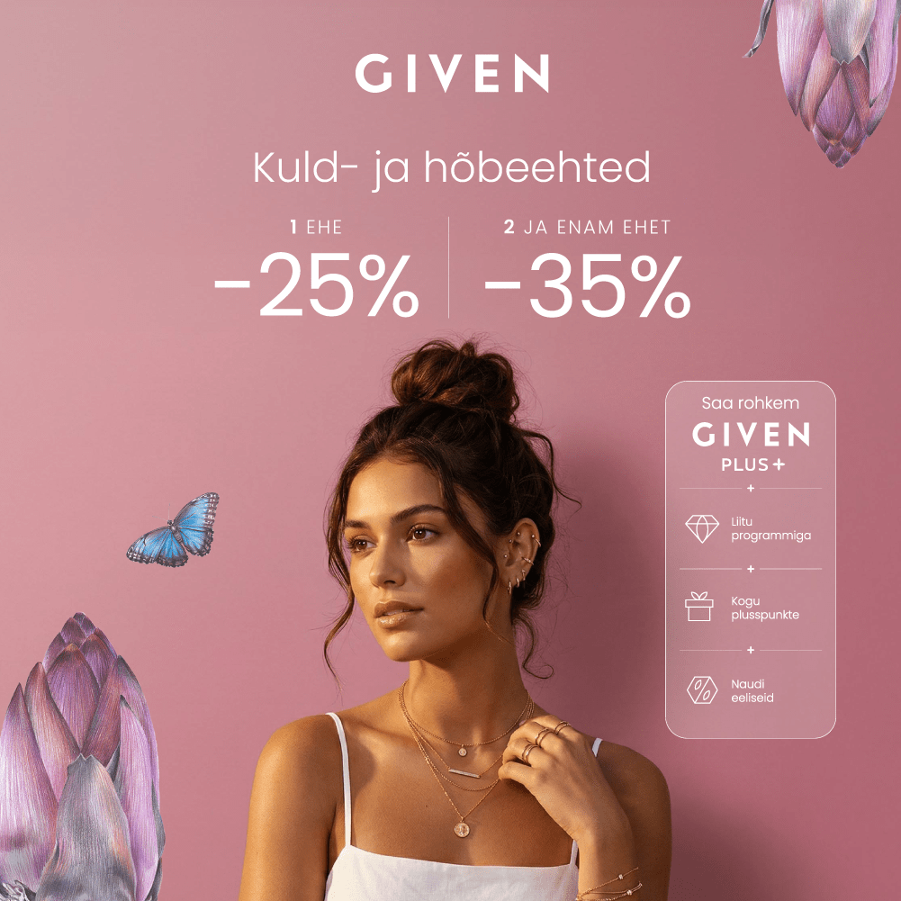 Givenis kuld- ja hõbeehted kuni -35%