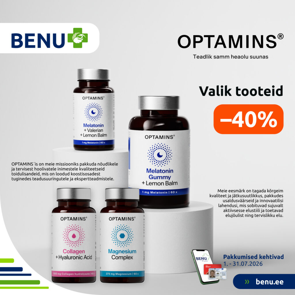 Valik OPTAMINS tooteid -40%