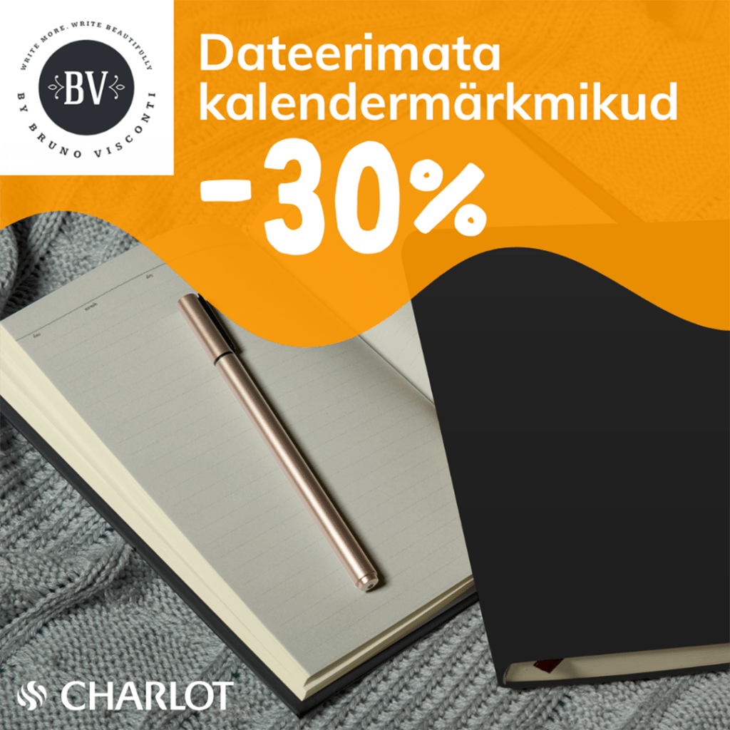 Dateerimata kalendermärkmikud -30%