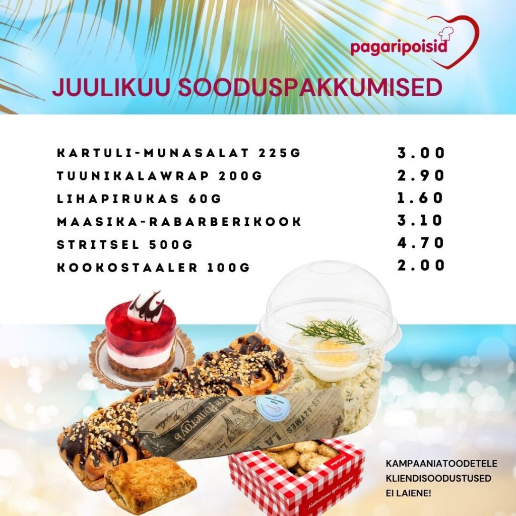 Juulikuu sooduspakkumised