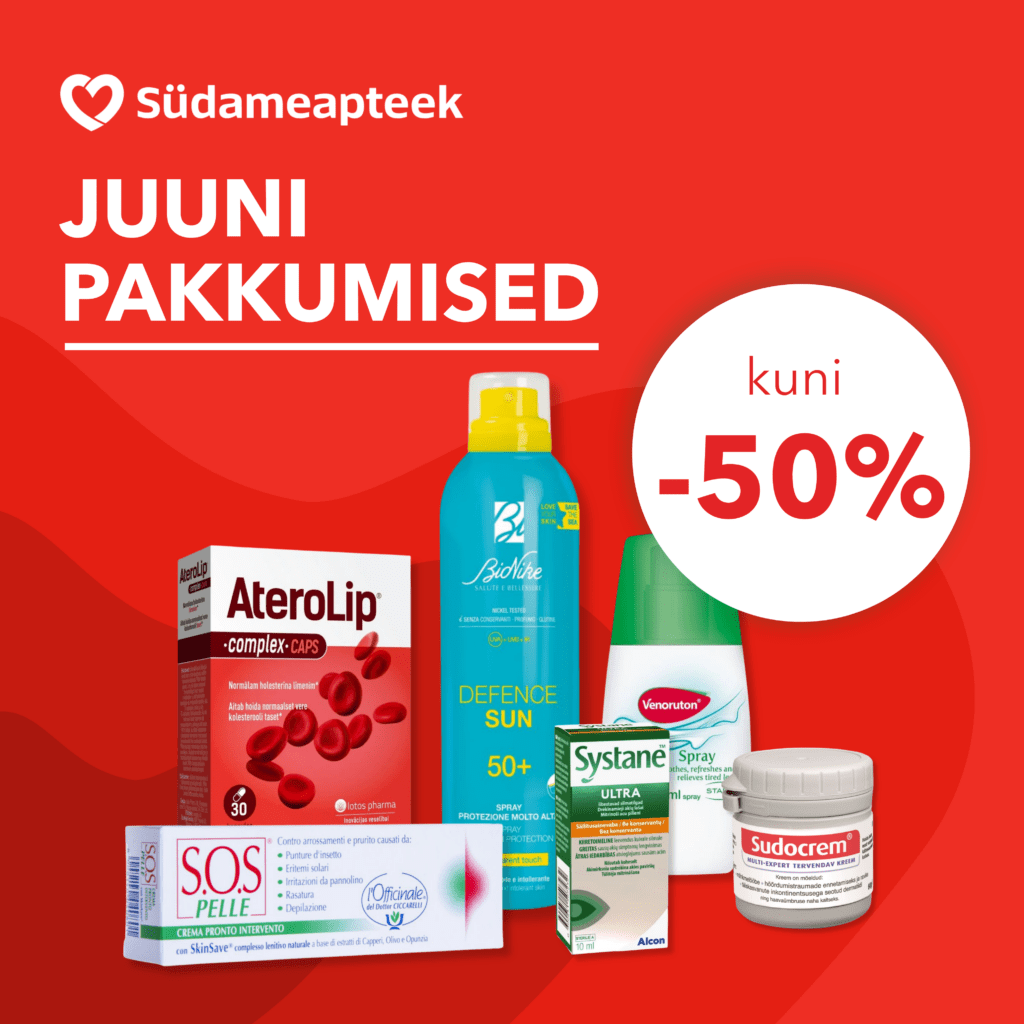 Südameapteegi juuni pakkumised kuni -50%