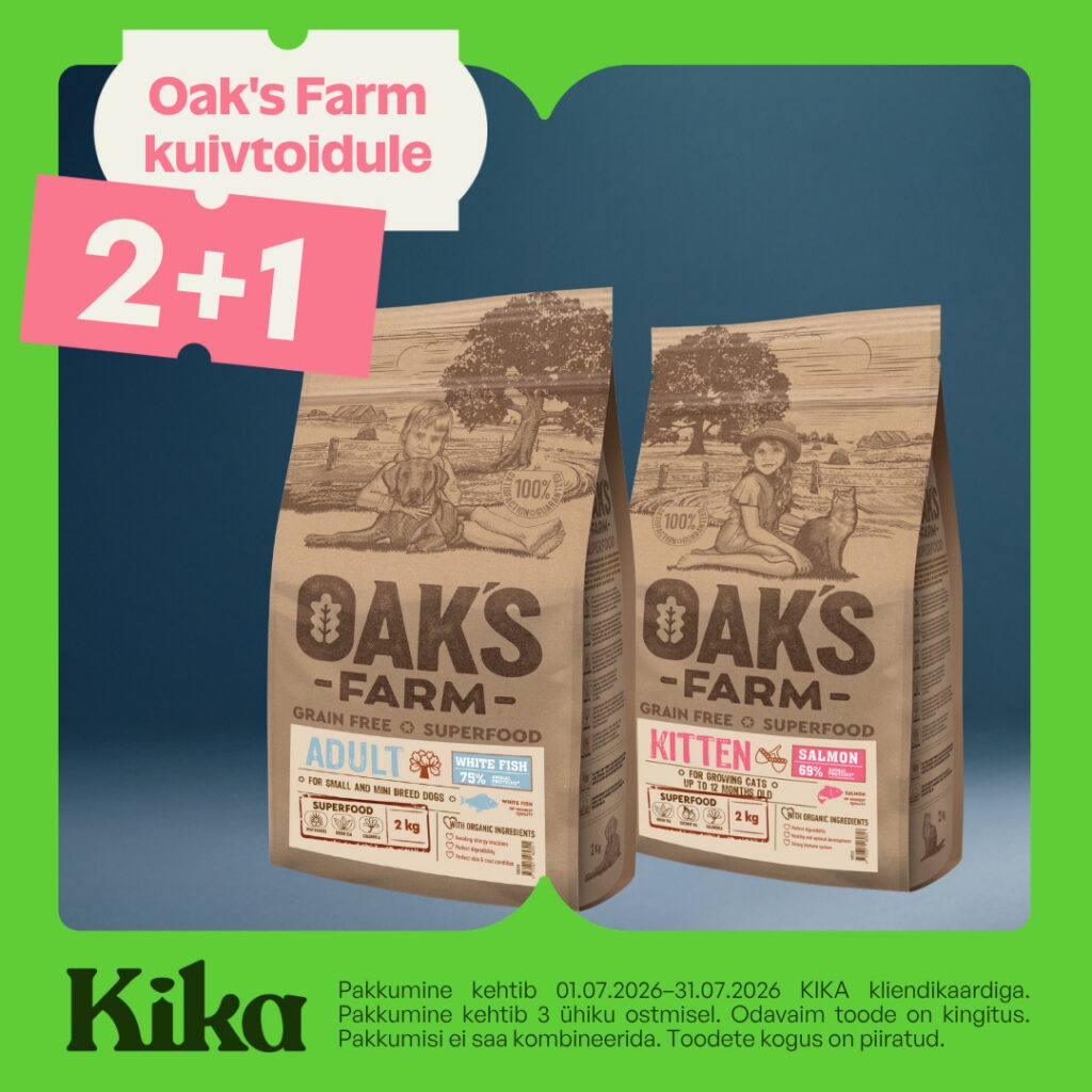 KIKAs Oak’s Farm kuivtoidule 2+1
