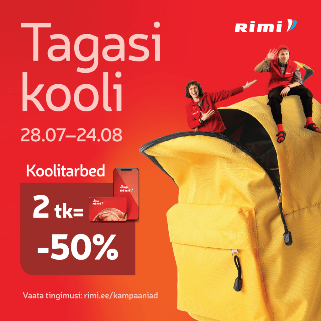 Koolitarbed 2 tk = -50%