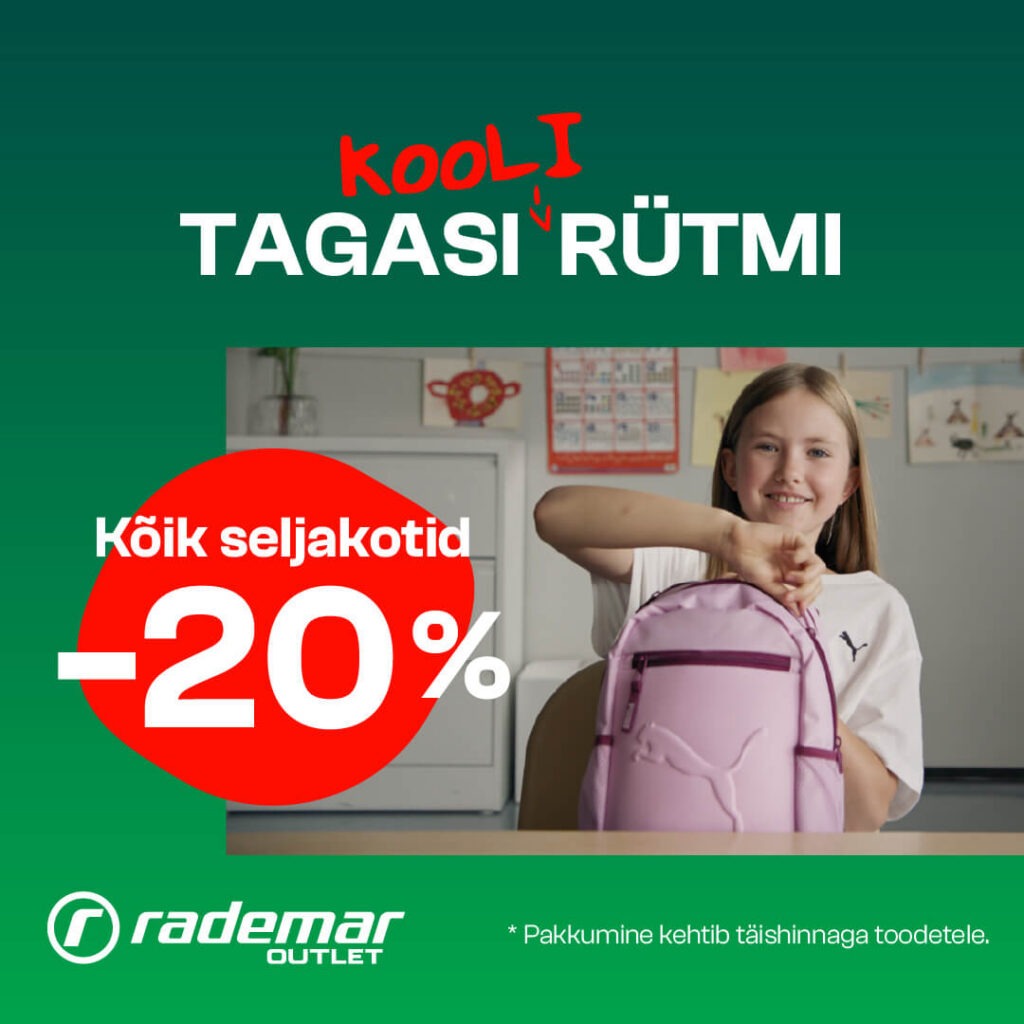 Kõik seljakotid -20% Rademar Outletis