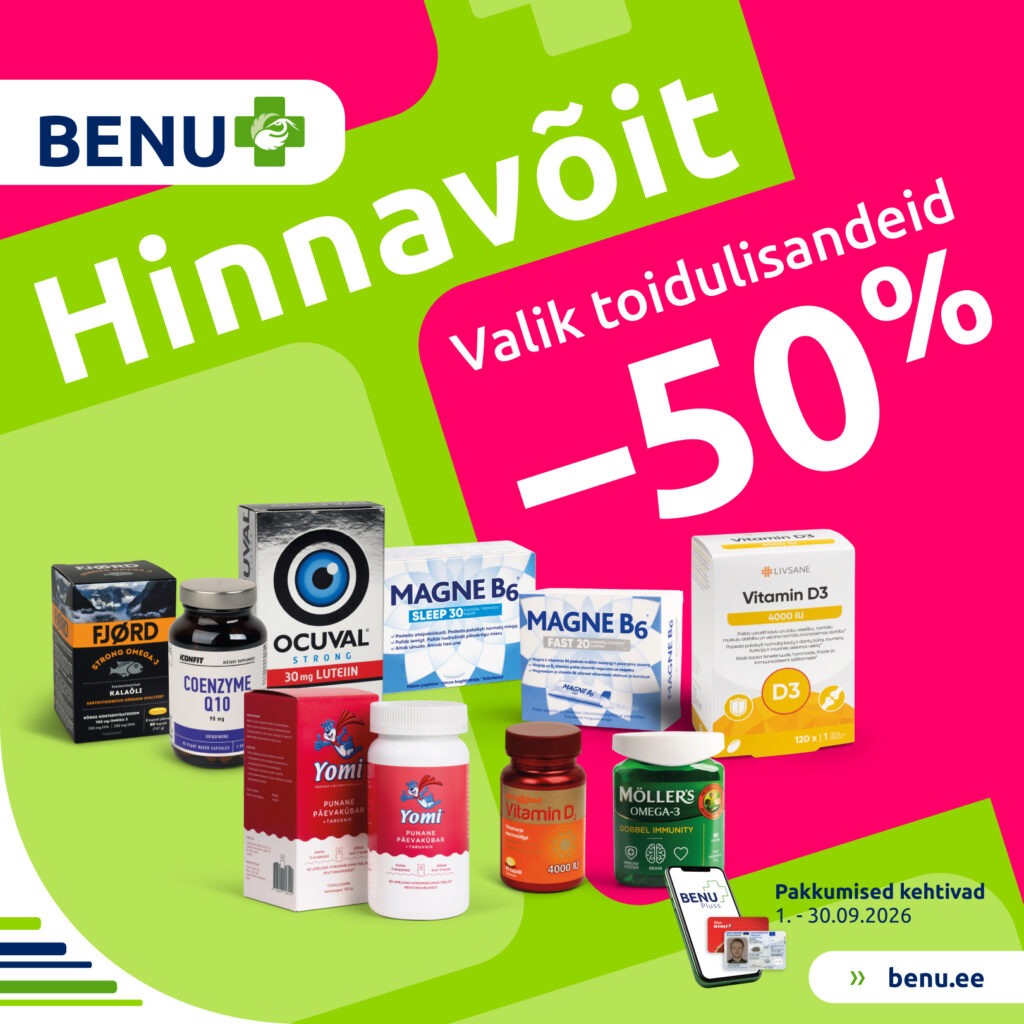 Valik toidulisandeid -50%