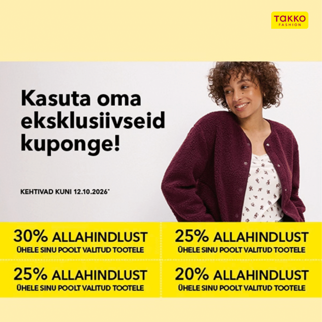 Registreeritud kliendile allahindlus kuni -30% kupongi alusel