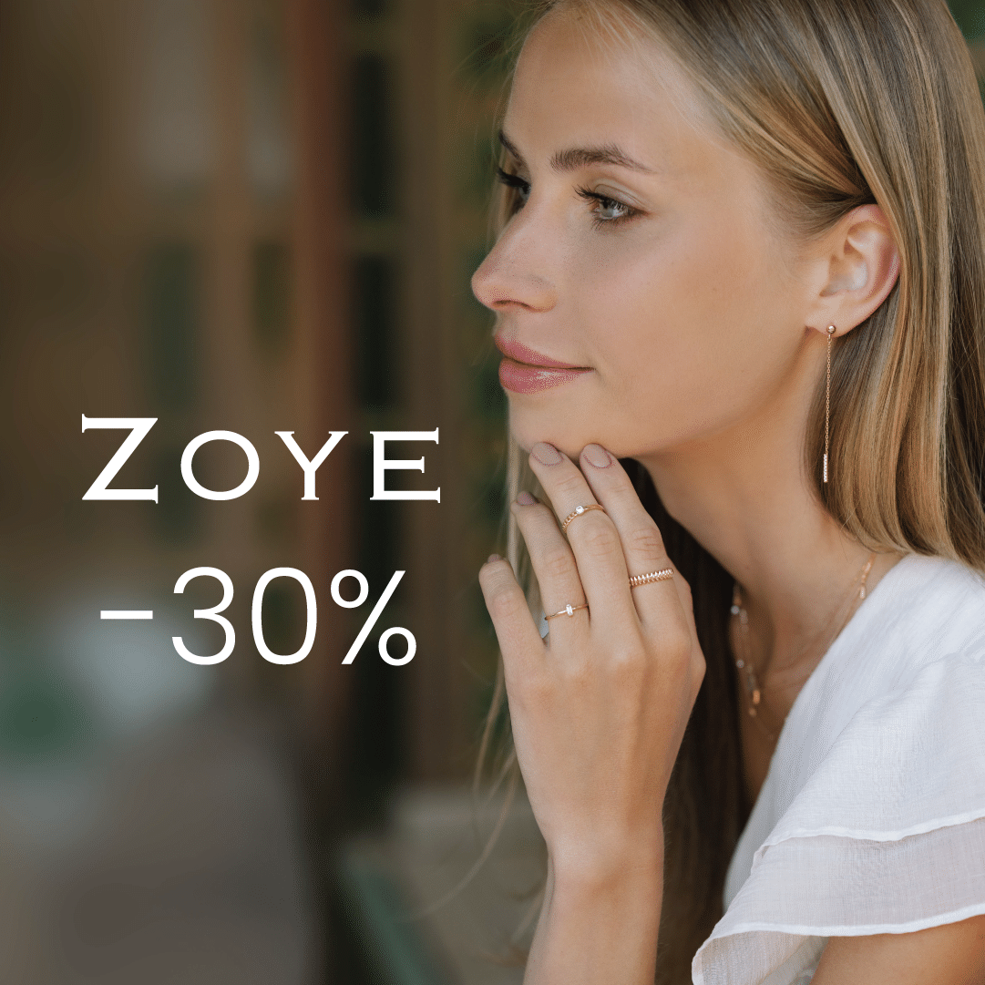 ZOYE kuld- ja hõbeehted -30%